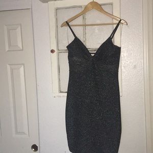 Party Black Glitter Dress